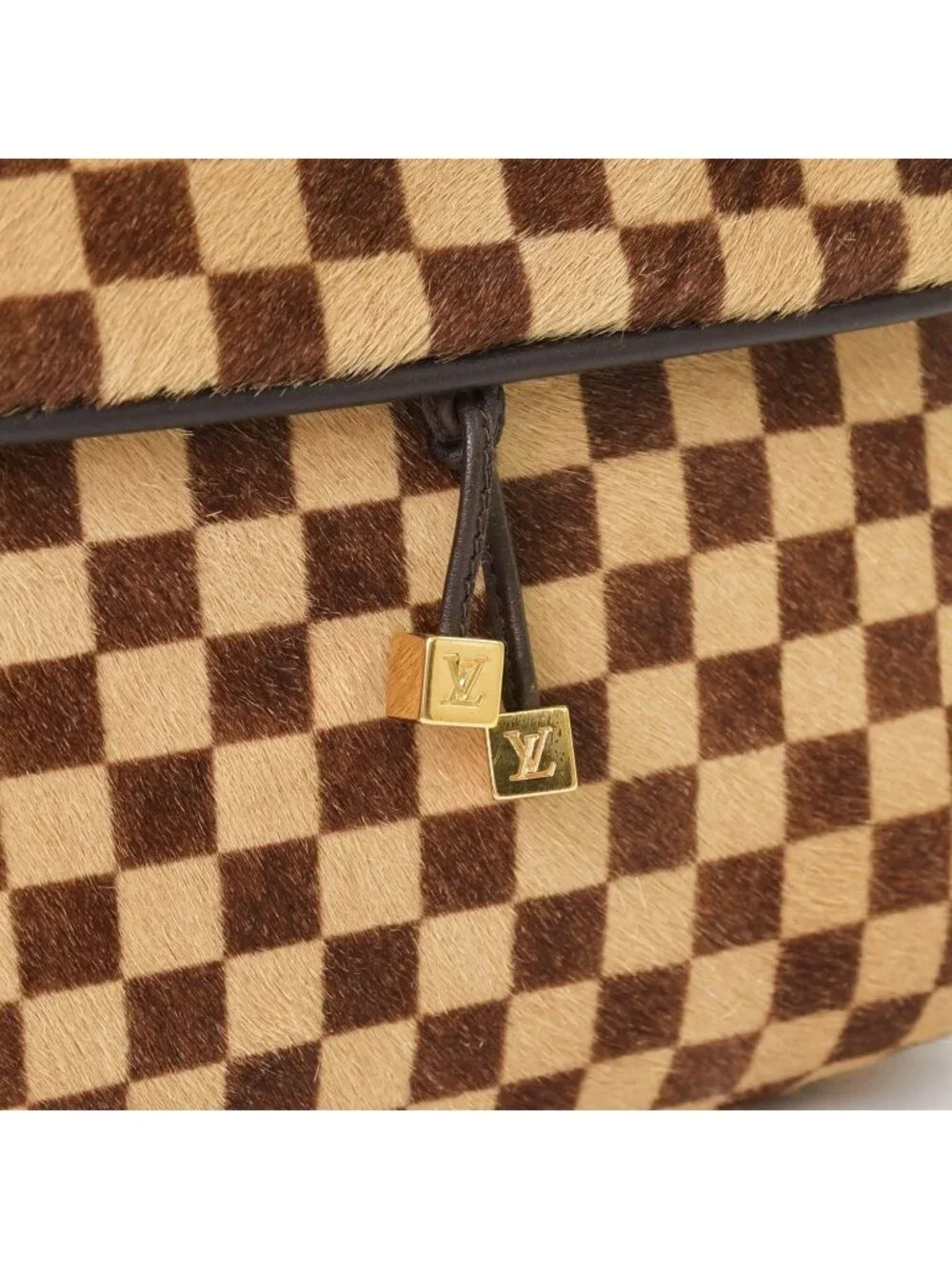 Louis Vuitton Damier Sauvage Gazelle Cross Calf Hair Brown Crossbody